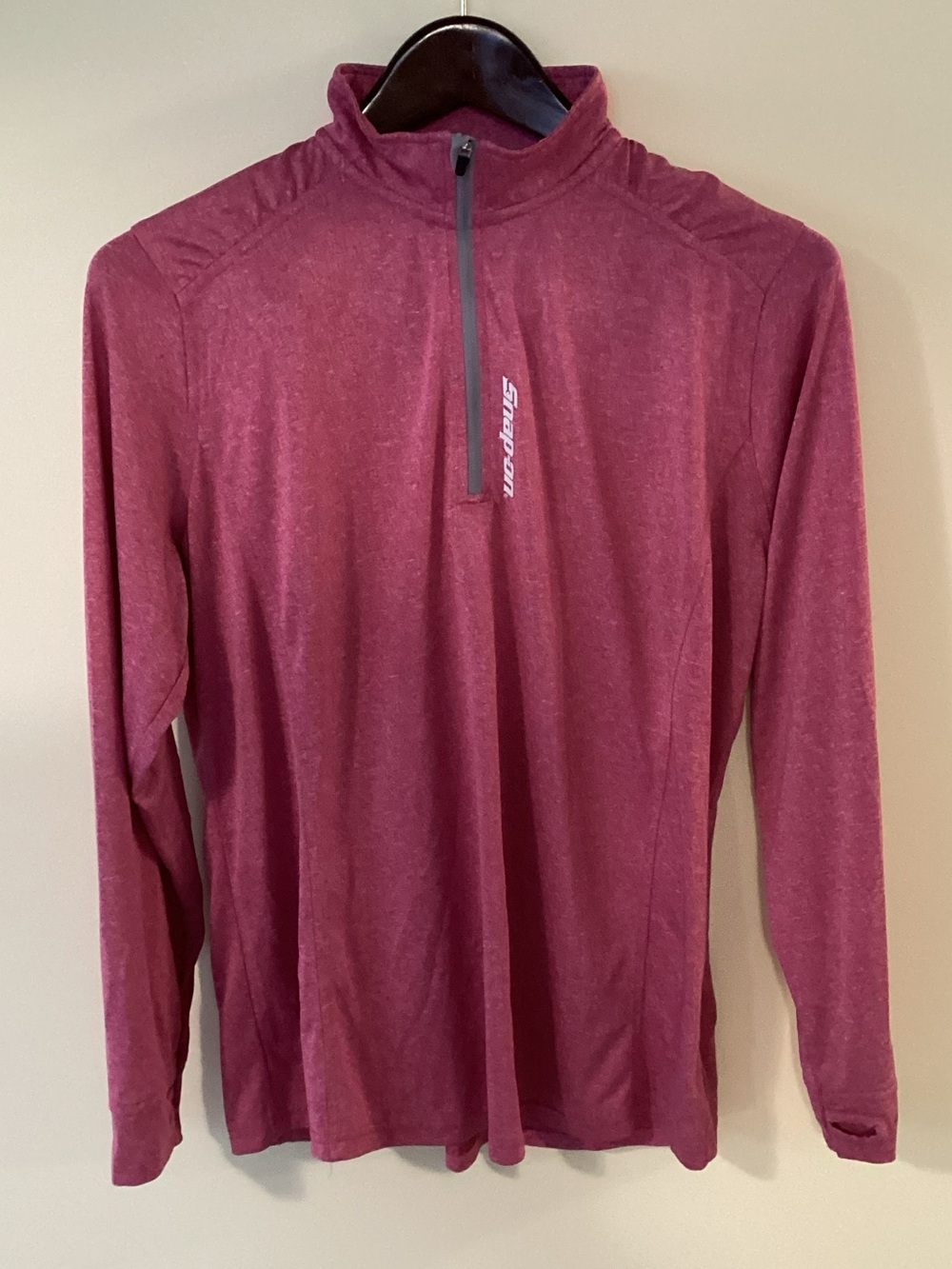 Snap-on women’s Maroon Quarter-Zip Performance Pullover